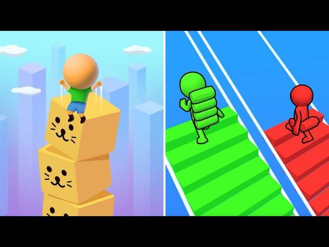 Bridge Race Vs Cube Surfer️🟤Max All New Levels Gameplay K1N2