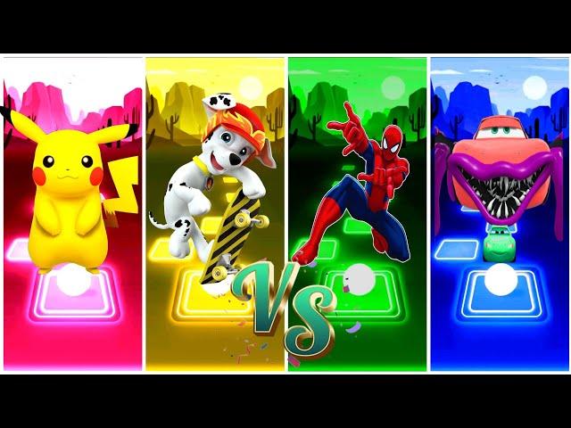 Pika Pika Pikachu  McQueen Eater  Paw Patrol Marshall  Spider man  Who is Best?