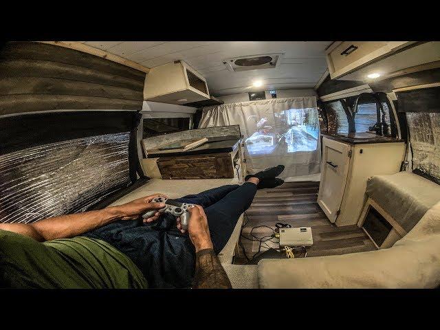 Urban Stealth Camping Van Tour w/Off Grid Solar