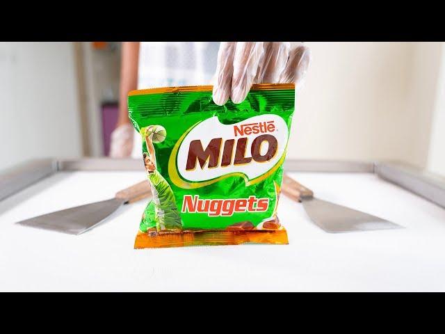 MILO NUGGETS ICE CREAM ROLLS - SATISFYING ASMR