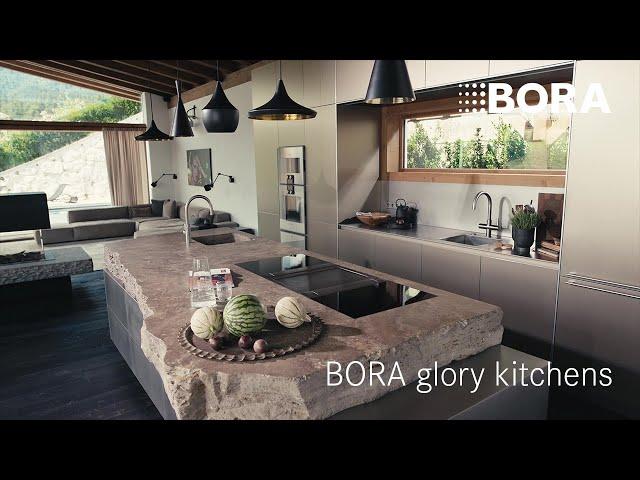 A natural stone monolith with Alpine twist | Glory Kitchens with BORA