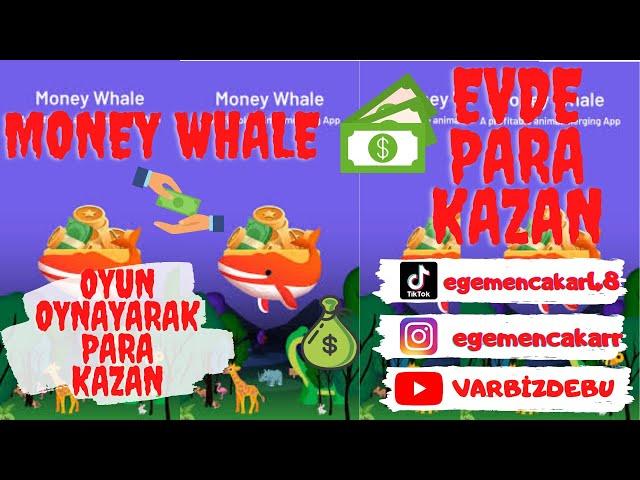 EVDE OYUN OYNAYARAK AYLIK 1500 TL PARA KAZAN !!! MONEY WHALE