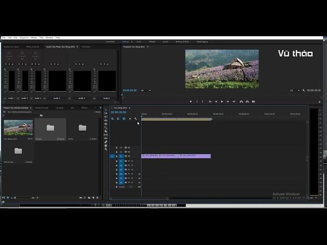 học dựng phim bằng adobe premiere, dựng phim chuyên nghiệp