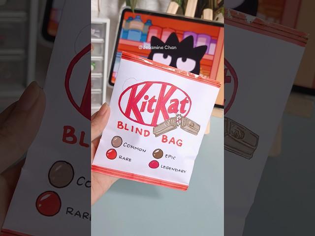 Kit Kat Blind Bag! #craft #blindbag #diy #sweets #asmr #papercraft #paper #unboxing #chocolate