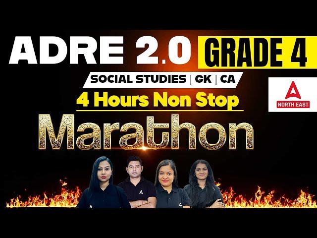 ADRE 2.0 Grade 4 Social Studies, GK & CA | ADRE Marathon Class | Adda247 North East