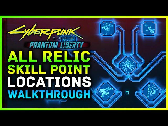 Get These NOW! Cyberpunk 2077 Phantom Liberty - ALL Relic Skill Point Locations, 9 Data Terminals