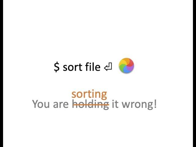 You are sorting it wrong - speed up sort by 50x