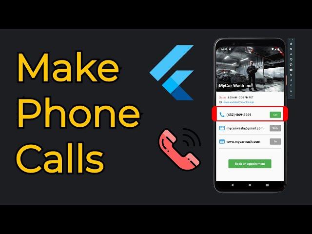 Flutter - How To Make Direct Phone Calls - URL Launcher - 2023