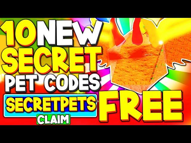 ALL 10 *FREE SHINY SECRET PET* UPDATE CODES in CLICKING LEGENDS (Roblox Codes)