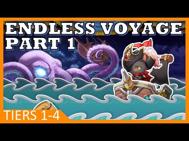 Langrisser M - Endless Voyage Golden Sea Part 1 - Tiers 1-4 - Forming the Party of 5