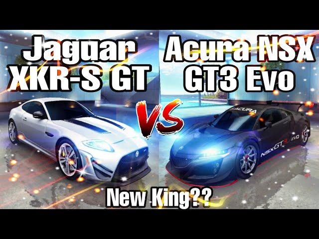 Asphalt 8 - Jaguar XKR-S GT vs Acura NSX GT3 Evo | B Class Car Comparison Video | Alps | New King??