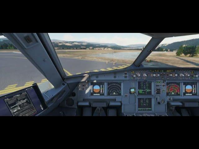 MSFS 2024 fenix a319 taking off from KEGE using SAYINTENTIONS AI and REX ATMOS