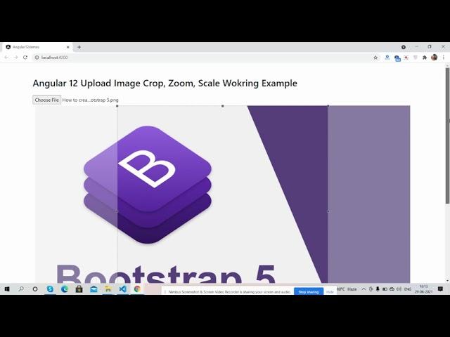 Angular 12 Image Upload, Preview Crop, Scale, Zoom Working Example