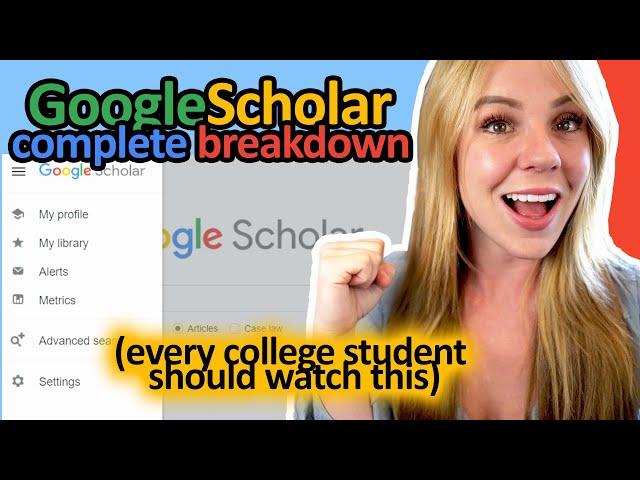 Beginners Guide to Google Scholar: Use Google Scholar for Academic Research