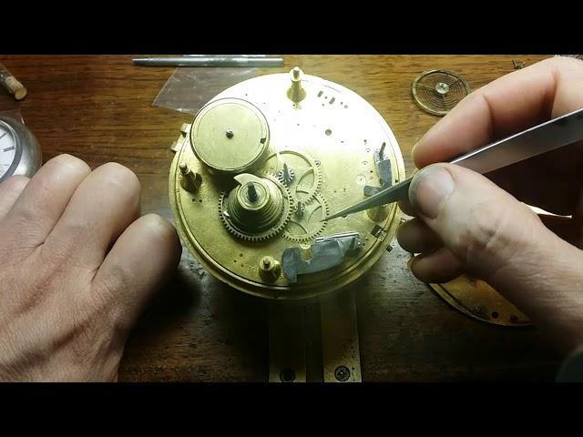 02 Ageron French fusee restoration, making a pinion