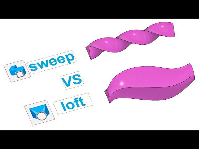 Fusion 360 - Sweep VS Loft