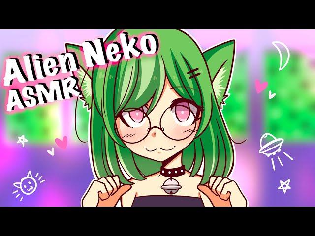 Alien Neko Girl Experiments On Your Ears!  | ASMR Roleplay F4A (cleaning, whispers & onomatopoeia)