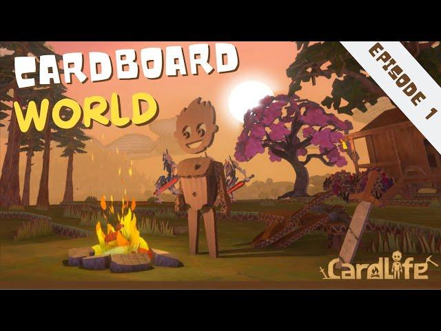 Surviving In A World Made Of Cardboard! - Cardlife Gameplay (No commentary)