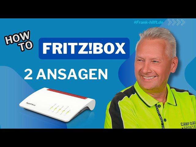 Fritz Box mit 2 eigenen Ansagen einrichten (Neu 2024)