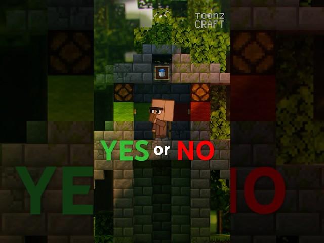 ‘YES’ or ‘NO’ CHALLENGE! (Funny Minecraft Animation) #shorts #cartoon