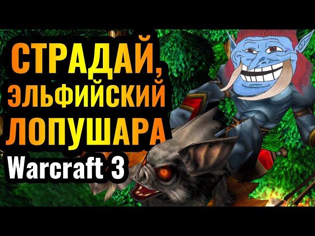 ОН делает жизнь Эльфов АДОМ: ТОП-1 ТРОЛЛЬ на уровне ПРОФЕССИОНАЛОВ в Warcraft 3 Reforged