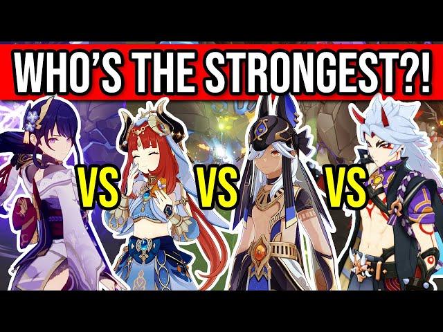 DPS Showdown! Nilou vs Cyno vs Raiden vs Itto - The Old vs The New - Genshin Impact 3.1