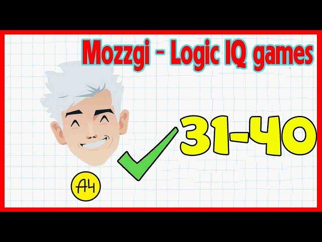 Mozzgi Logic IQ Level 31 32 33 34 35 36 37 38 39 40 Solution Walkthrough