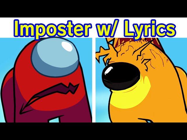 Friday Night Funkin' VS Imposter but with Lyrics | FNF Cartoon Cat: Freakpostor (FNF Mod) (Among Us)