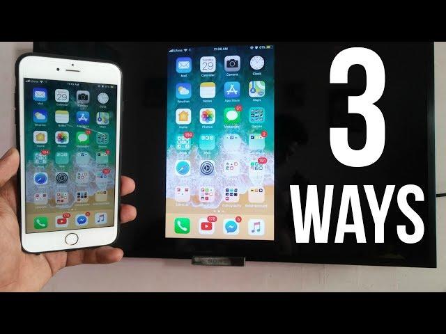 3 Ways to Screen Mirror iPhone to Any TV  (No Apple TV Required)