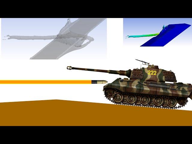 Sturmtiger heat shell vs Tiger 2 | Anti-tank rocket simulation