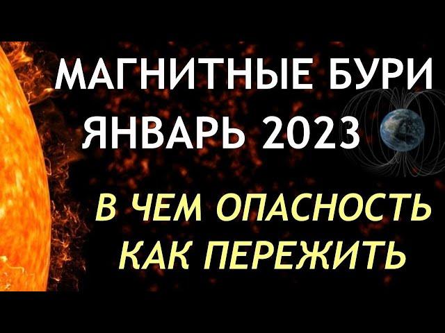 Магнитные бури в январе 2023. Неблагоприятные дни. Как пережить.