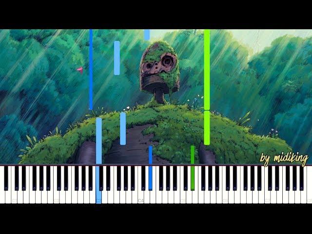 Castle in the Sky Theme - Innocent by Joe Hisaishi [Synthesia Piano Tutorial]