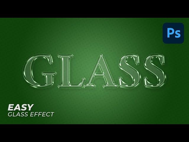 Glass Text Effect/Glass Logo Effect - Photoshop Tutorial (Easy)