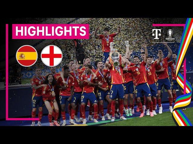 Spanien - England, Highlights | UEFA EURO 2024, Finale | MAGENTA TV