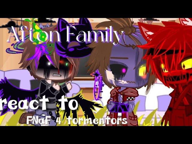 Afton family(-No Michael) react to FNaF 4 tormentors┃No FNaF 4 tormentors┃English subtitles/中文字幕