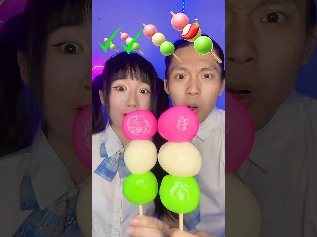 Dango emoji challenge #asmr #mukbang #dango