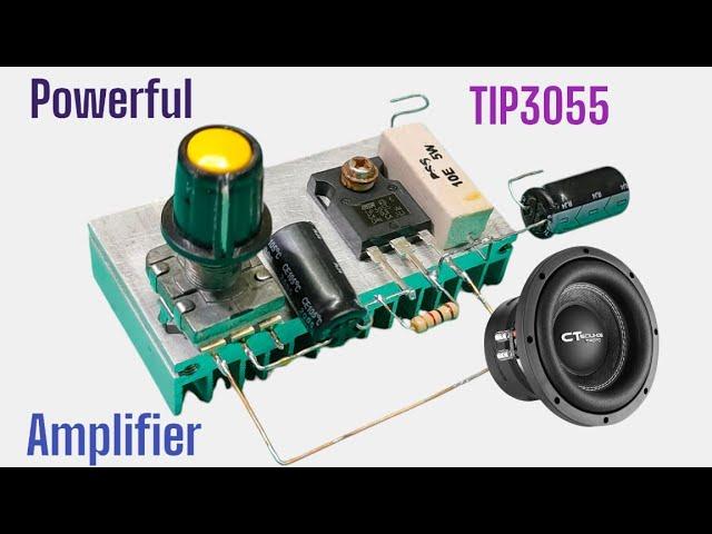 DIY Powerful Audio Amplifier Using Tip3055 Transistor #diy #audio #amplifier