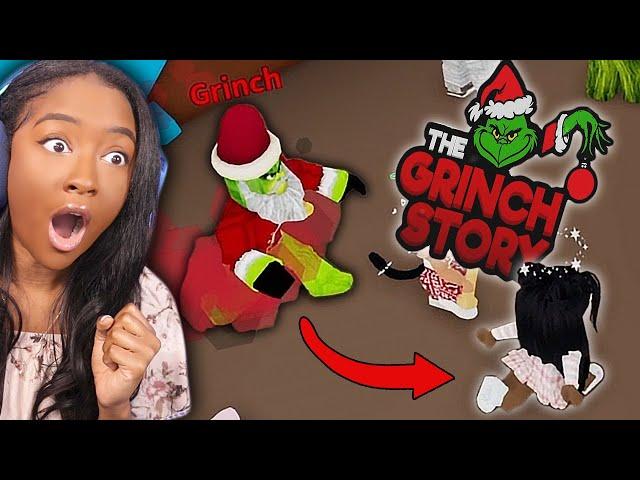 RUN!! THE GRINCH IS HERE!! | Roblox The Grinch (Story)