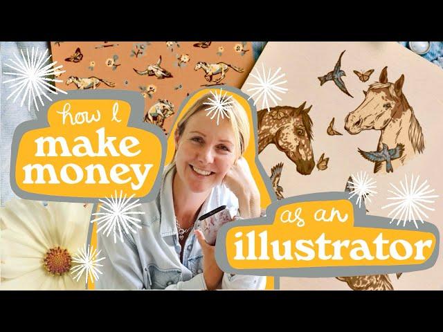 How I make money as an illustrator • Art licensing • 2024