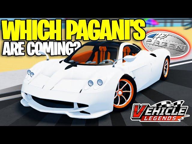 What Pagani's Are COMING In Roblox Vehicle Legends! (Predictions)