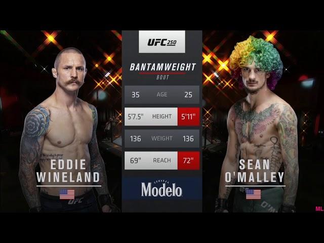 Eddie Wineland vs. Sean O’Malley. UFC 250