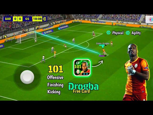 Free Drogba is too Dangerous ️ Drogba Free Card Review in eFootball 25 Mobile  PES EMPIRE•