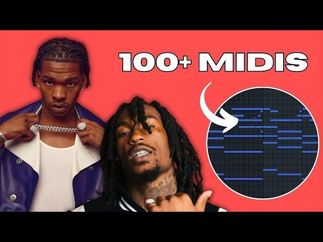 [100+] FREE Lil Baby x Hunxho Midi Kit - Melodic Midi Collection Vol. 1