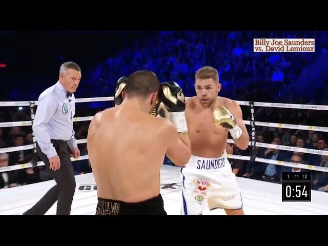 The best moments Billy Joe Saunders vs. David Lemieux / Билли Джо Сондерс Давид Лемье лучшие моменты