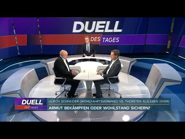 INSM-Chef Thorsten Alsleben bei „DAS DUELL” von Welt TV