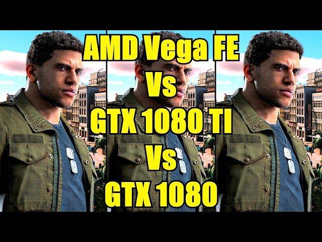 Mafia 3 AMD Vega Frontier Edition Vs GTX 1080 TI Vs GTX 1080 4K Frame Rate Comparison