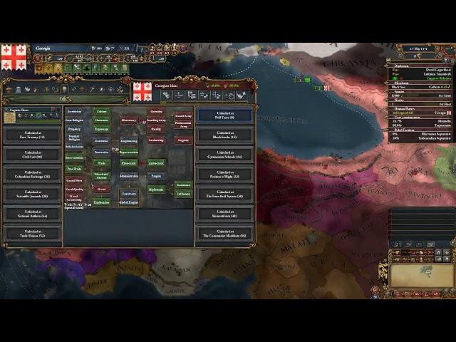 GamesVonJames Streaming - Europa Universalis 4 - MEIOU and Taxes 2.0 Mod - Georgia