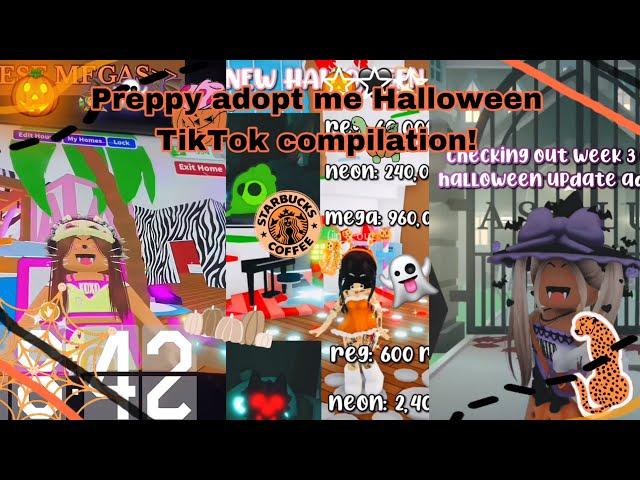 ️Preppy adopt me Halloween TikTok compilation!|| #halloween #adoptme #tiktok #spooky #fyp