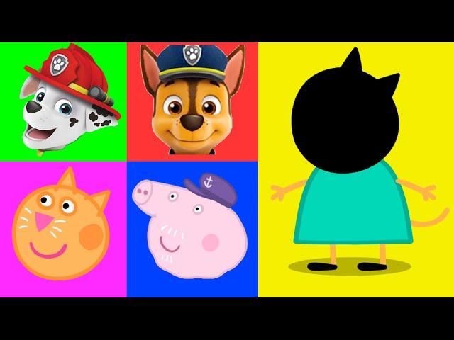 Paw Patrol Wrong Head Puzzle | Only Genius can Match Peppa Pig Heads