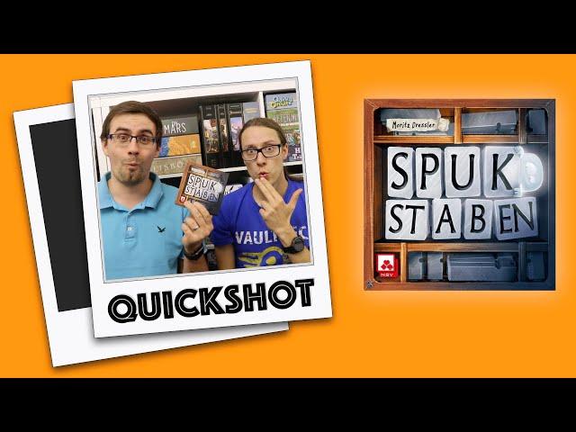 #Quickshot - Spukstaben (NSV 2020) | schon wieder ein Wortspiel?